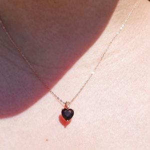 Rose gold smoky quartz necklace material is 925 high quality smoky quartz